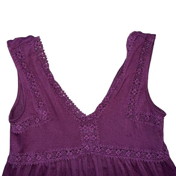 MUDD Maroon Fit & Flare Tank Top Blouse Size Small - Picture 3 of 4